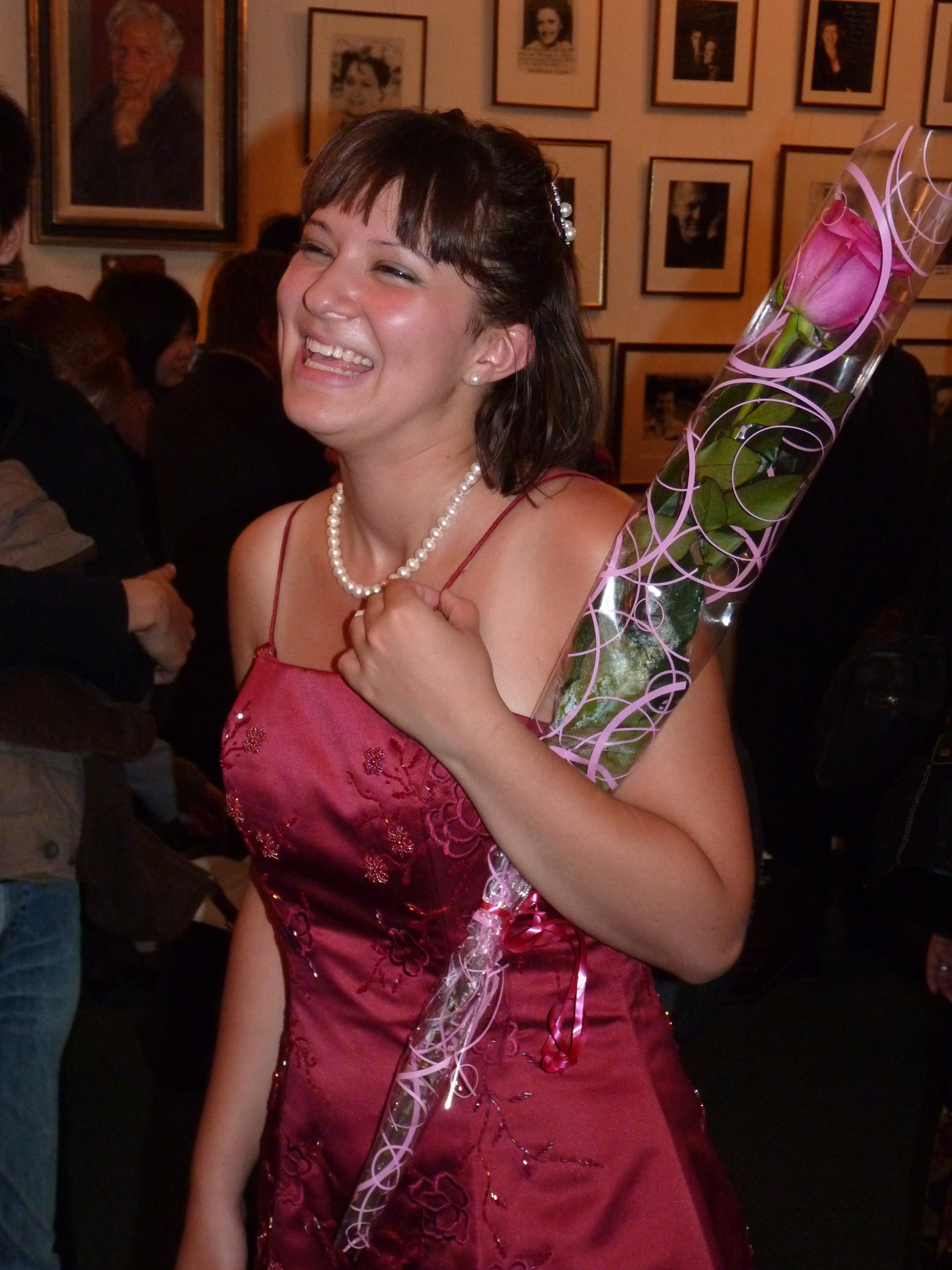 Yasmin at the post-performance party at Wigmore Hall Yasmin at the post-performance party at Wigmore Hall